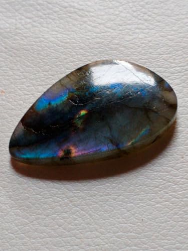 Cabochon de labradorite véritable 38mm pour pendentif de haute qualité - 5