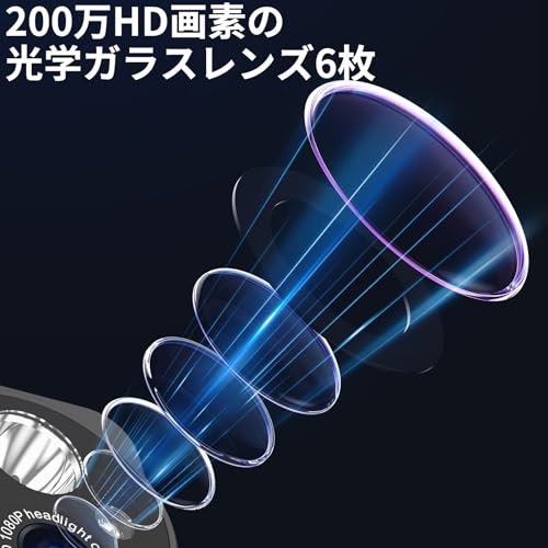 3T6B ヘッドマウントカメラ アクションカメラ 1080P HD録画 照明付き 手ぶらアクションカメラ 暗所撮影可能 スマホ転送用OTGアダプター付属 上下45°調節 超軽量60g 感応/ボタン点灯2モード 釣り/キャンプ/アウトドア/作業記録に