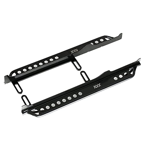 KYX Racing Metal Rock Slider Side Step Running Boards Foot-Plate Upgrades Parts Accessories for 1/6 RC Crawler Car Axial SCX6 AXI05000
