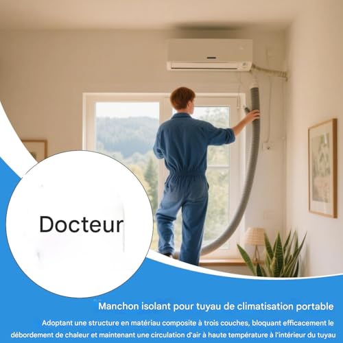 Gaine isolante pour tuyau de climatisation de maison et bureau - 3