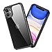 LAYJOY Funda iPhone 11, Carcasa Silicona Ligera Bumper Suave Negro TPU y Clear Transparente PC Duro Case Anti-Arañazos, Anti-Golpes Cover Capa para iPhone 11-6.1 Pulgadas