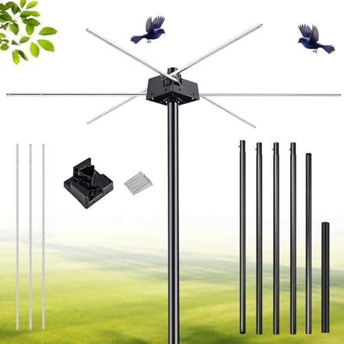 15 Telescoping Martin House & Gourd Pole Purple Martin Housing Kit Durable Birdhouse Mounting System with Gourd Hangers & Mounting Accessories Easy Assembly House Not Included