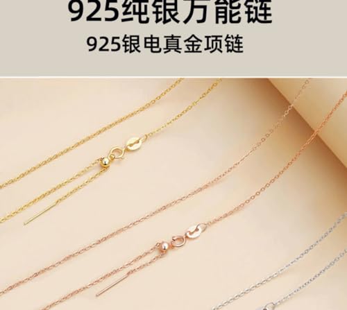 925 Sterling Silver Adjustable Layered Clavicle Chain for Women Gold/Rose Gold/Silver Fine Box Chain Hypoallergenic and exquisite jewelry is a great choice for gifting2