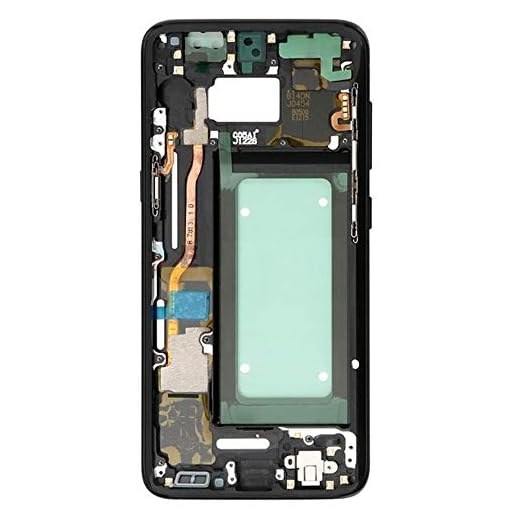MMOBIEL LCD täckplatta baksida husinfattning kompatibel med Samsung Galaxy S8 G950 inkl. Kameralinsskydd, Svart
