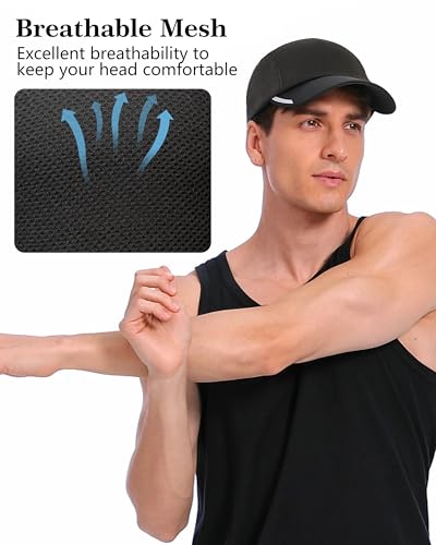 Image of GADIEMKENSD Running Hat Performance Mesh Hat, Excellent Ventilation, Lightweight, Reflective Design, Anti-Glare