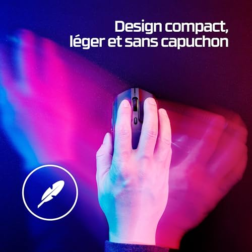 Souris Gaming Sans Fil HyperX Pulsefire Haste 2 Blanche Ultra Légère 61g - 6