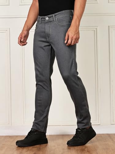 Image of Thomas Scott Men's | Smart Classic | Straight Fit | Mid-Rise | Light Fade | 5 Pockets | Stretchable | Jeans
