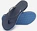 KuaiLu Womens Arch Support Flip Flops Comfortable Yoga Mat Slip on Leather Walking Thong Cushion Sandals Summer Beach Orthotic Slides Travel Essentials Indoor Outdoor Slippers Shoes Dark Blue Size 8