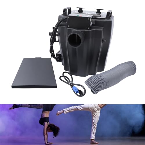 Máquina de niebla con hielo seco y tubo, niebladora profesional de humo bajo de 6000 W para bodas, fiestas y eventos, color negro miniatura 4