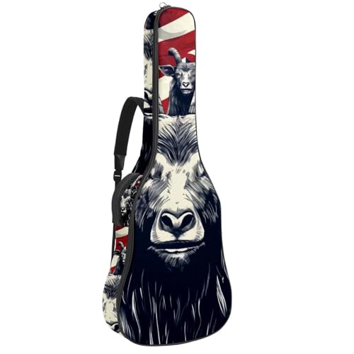 Sac pour guitare acoustique étanche multicolore de 42.9 pouces