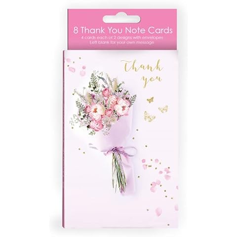 Abacus Cards Floral Thank You Cards Pack Cover