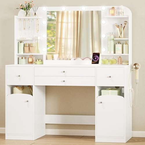 Hzuaneri Tocador con LED Tocador de Maquillaje
