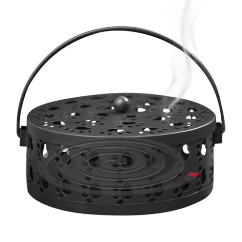 Reciclador de cenizas incienso | Quemador de incienso portátil de metal antideslizante | Soporte resistente al calor con bandeja de corte en forma de gato para yoga meditación spa jardín mesa