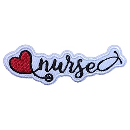Amazon.com: Parche bordado con texto de enfermera de estethophone para  planchar, serie hospitalaria de tela de corazón rojo para ropa accesorios  insignia DIY (rosa) : Arte y Manualidades