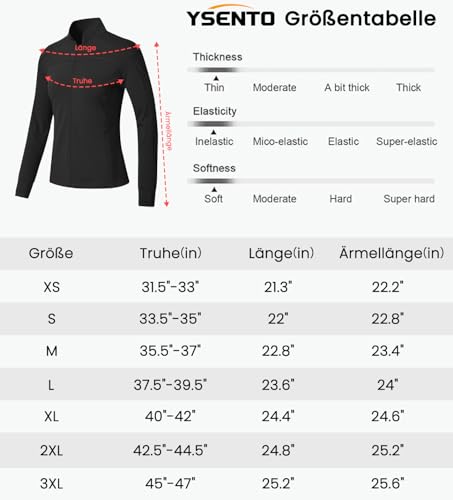 Chaqueta funcional de mujer YSENTO transpirable con manga larga elástica 7