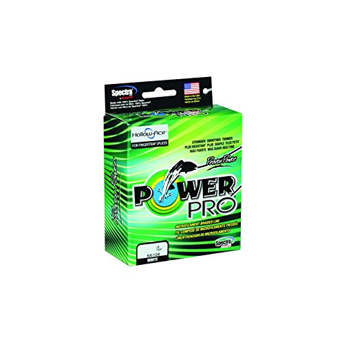 Lista de linea blanca - solo los mejores. 40 Power Pro - Línea de Pesca Trenzada Spectra 65-500-W, 65 Libras, 500 Yardas, Color Blanco