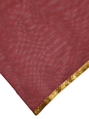 Image of A.T.U.N. (ALL THINGS UBER NICE) Girls Gota Lace Tiered Readymade Lehenga Choli and Dupatta Set | Traditional Ethnic Wear Clothing Set for Festival Occasions