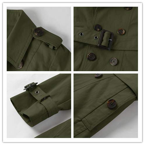 Kids Boys Girls Lightweight Trench Coat Double Breasted Classic Belted Jacket Spring Fall Outwear Dress Coats #TOP5