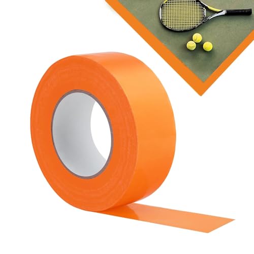 Cinta de tenis Corto - Cinta de línea de corte al aire libre, banda de marcador atlético | Cinta de piso fuerte de Bond, Textura no deslizada, cinta deportiva UV Proof para áreas de entrenamiento