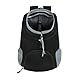 Haustier Rucksack - Verstellbar und Atmungsaktiv - Mit Fronttasche für Kleine Hunde und Katzen - Head-Out-Design - Sicherheits-Haken - Ideal für Reisen, Wandern und Outdoor.
