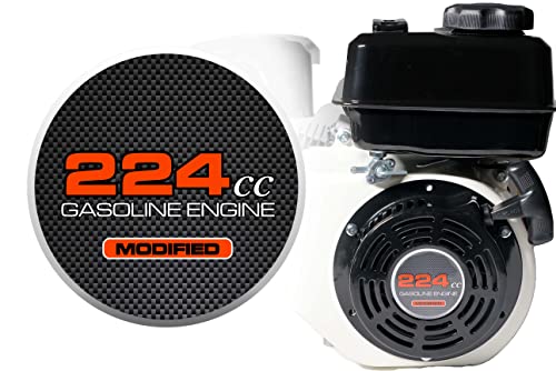 JMCHstore Pull Starter Sticker 224cc Modified for Predator 212 Engine, Decals Coleman BT200X CT200U 200cc Mini Bike Performance Parts, Dirt Bike KT196 Go Kart Honda 196cc, Monster Mega Moto Motovox