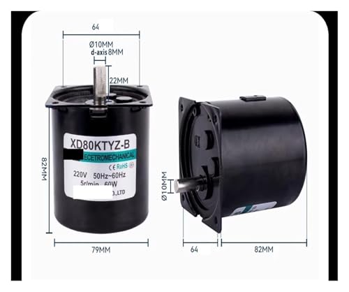 Moteur synchrone 80KTYZ 220V 60W à axe excentrique pour automatisme