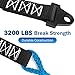 64 Inch Plow Strap for ATV UTV Winch, Heavy Duty Snow Plow Lift Strap, 3200lb High Tensile Strength Winch Snow Plow Strap for Use with Standard or Wide Winches