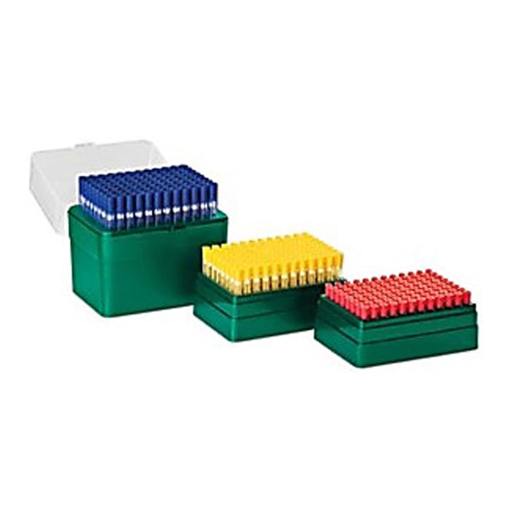 1118 Punta de pipeta con estante, empuñaduras azules, estéril, capacidad de 1000 µL (paquete de 2304)