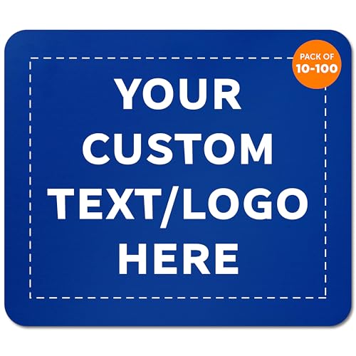Custom Rectangle Mousepads Set of 100, Blue