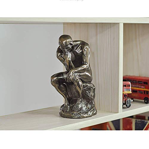 Desktop Ornaments Art Decor For Living Room Office Coffee Study,Bronze The Thinker Statues Crafts,Handmade Sculptures By Auguste Rodin Bronze 20X10X8Cm(8X4X3Inch) #TOP5