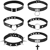Leder Choker ist aus PU-Leder und einer Legierung hergestellt, die nicht leicht rostet und korrodiert. Strapazierfähiges Material, das getragen werden kann