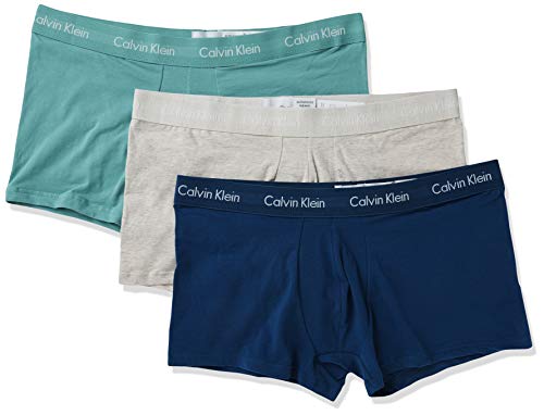 Image of Calvin Klein Cotton Stretch 3 Pack Low Rise Trunks