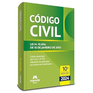 Capa do livro Código Civil: Lei n. 10.406, de 10 de janeiro de 2002