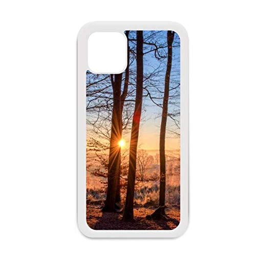 Coque iPhone 12 Pro Max Blanc style Dark Forestry nature paysage et science
