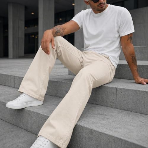 Image of THIRD QUADRANT Relaxed fit Denim Jeans for Men || Straight Leg Jean for man || Regular fit Blue Color Jeans