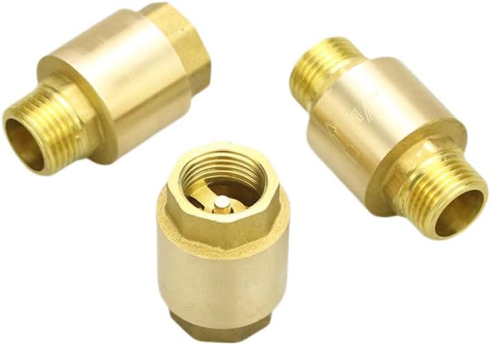 Brass Vertical Check Valve Spring Loaded Water Pipe Fitting(M to M,2")