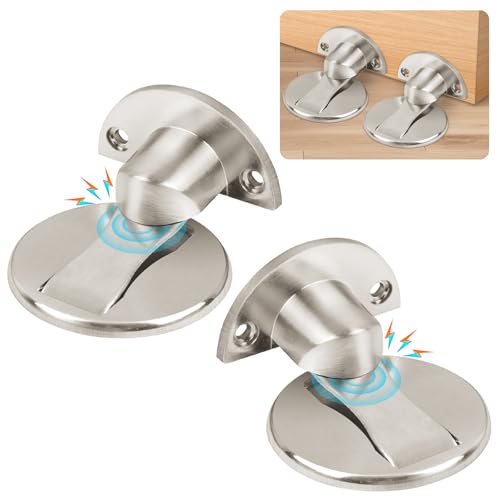 【AMPIA APPLICAZIONE】Questo fermaporta è adatto a varie porte, come porte in vetro, porte in legno, porte in metallo, ecc. (Nota: non consigliato per porte pesanti.) Può assorbire efficacemente l'impatto e il rumore generati quando la porta è chiusa, rendendo la porta più stabile e silenziosa quando è chiusa. Ciò lo rende molto adatto per luoghi in cui è necessario mantenere un ambiente silenzioso, come uffici, sale riunioni e camere da letto.