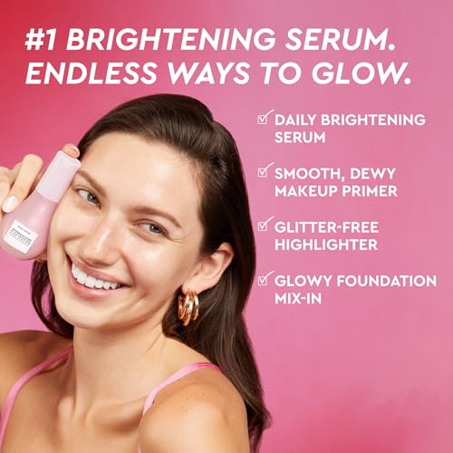 Image of Glow Recipe Watermelon Niacinamide Dew Drops - Brightening, Plumping Hydrating Face Serum, Makeup Primer + Liquid Highlighter with Hyaluronic Acid - Dewy & Glowing Korean Skin Care (80ml)