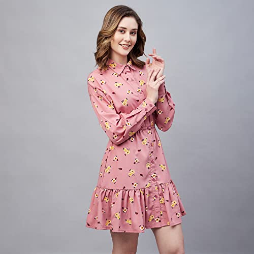 Image of Carlton London Women's Satin Fit and Flare Mini Dress