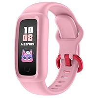BIGGERFIVE Vigor 2 Fitness Tracker Watch for Kids Girls Boys Ages 5-12, Activity Tracker, Pedometer, Heart Rate Sleep Monitor, IP68 Waterproof Calorie Step Counter Watch, Alarm Clock, Great Kids Gift