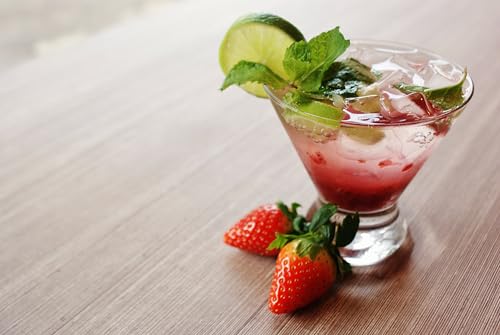 Image of 1883 Strawberry Syrup for Drinks, Made in France, 1 Liter Plastic Bottle