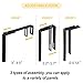 EASEPRES Hanging Organizer Cubicle File Holder - Wall Mount Storage, Office Cubical Accessories, Black