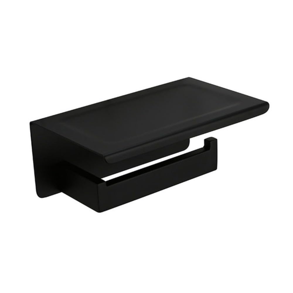 Kit accessoires salle de bain noir mat : créez une ambiance spa chez vous avec étagère et plat