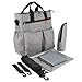 Bolsa de Pañales Insular de Bebé de Pañales Bolsa de Bebé Portátil De Suspensión de Gran Capacidad Oblicua Mochila(Gray)