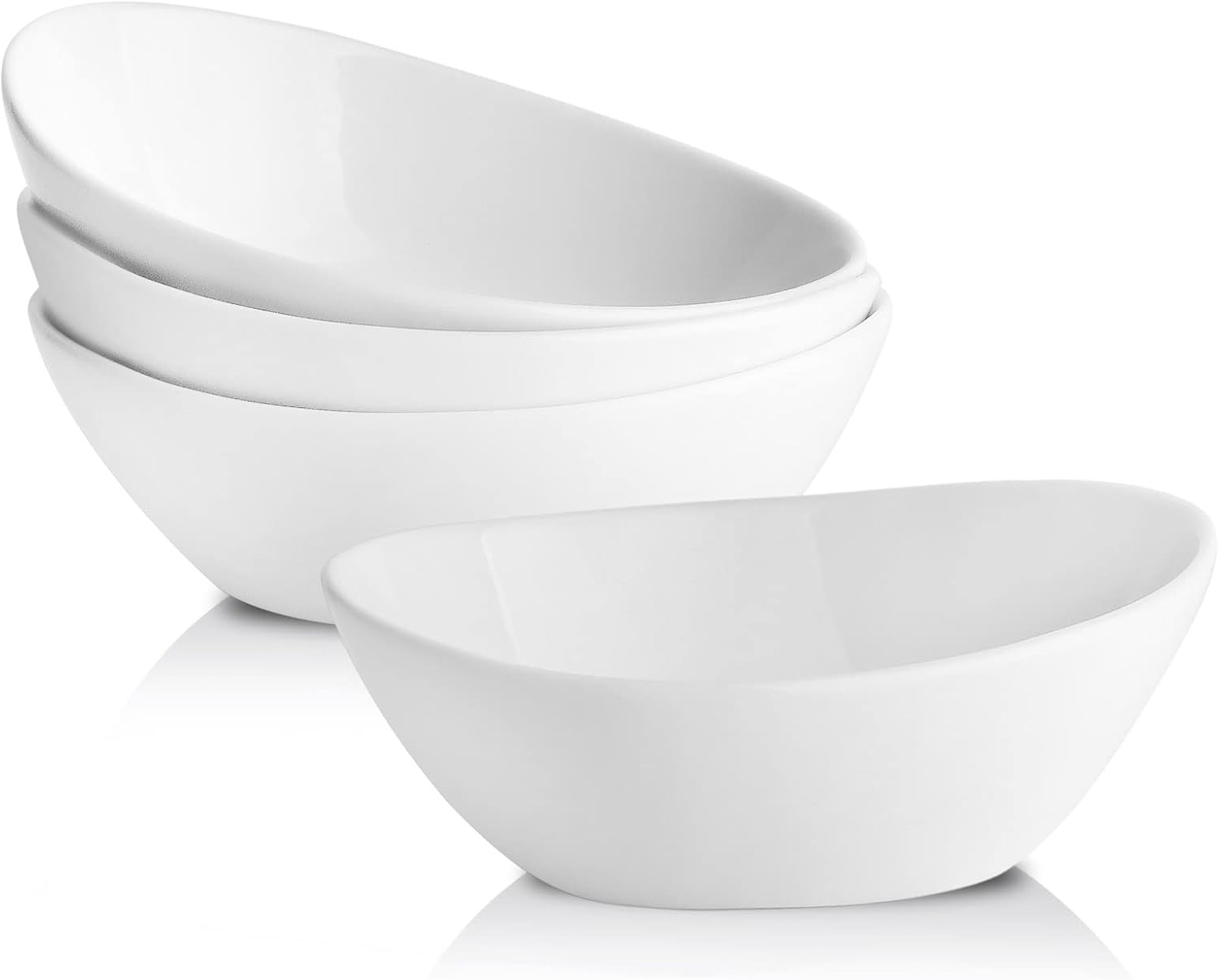 Hasense Ceramic Dessert Bowl Set of 4,Small Ice Cream