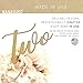 NANASUKO 2nd Birthday Cake Topper - Two - Double Sided Gold Glitter - Premium Quality Made in USA