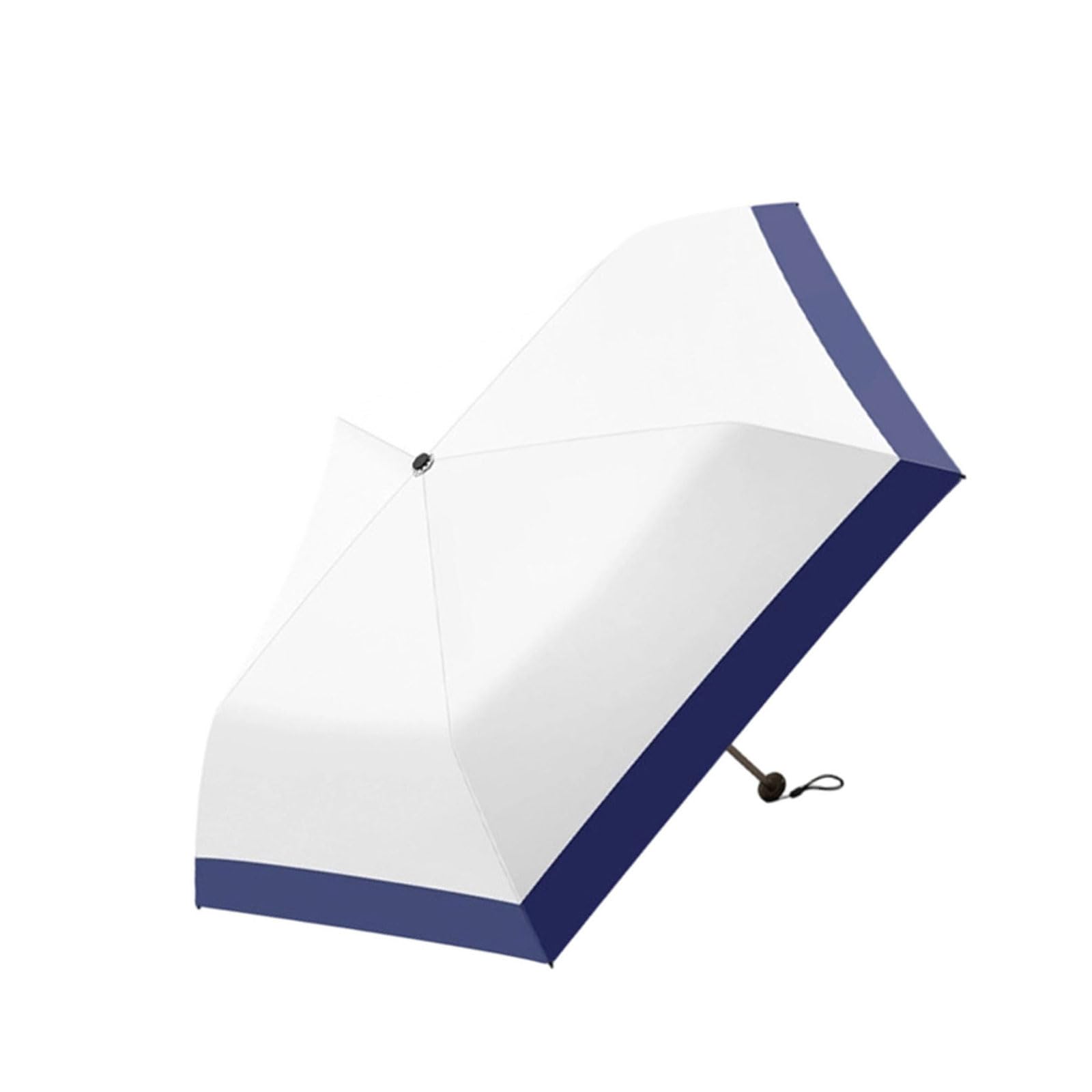 Navna Multiuse 3 Fold Umbrella with 5 Ribs Construction and Pongee Fabric for Various Occasion Sun Protections Rainproof Folding Umbrella