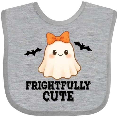 inktastic Halloween Ghost Frightfully Cute Baby Bib