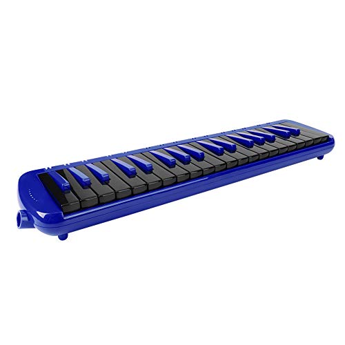 37 Key Melodica Instrument Melodica, with Mouthpiece Air Piano Keyboard, Musical Instrument with Carrying Bag for Beginner (Blue)