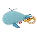 Produktbild SIGIKID 39672 Strick-Greifling Wal Knitted Love, Babyspielzeug aus Baumwollstrick mit Holzring und Rassel, zum Greifen, Hören und Spielen für Babys von 3-12 Monaten, Blau, 15x9x9 cm